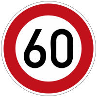 Permissible maximum speed 