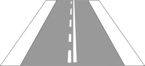 One-sided lane borderline