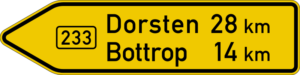 On federal roads (Bundesstraße)