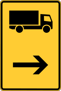 Signposts for certain types of traffic