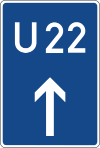 Diversion for autobahn traffic when required